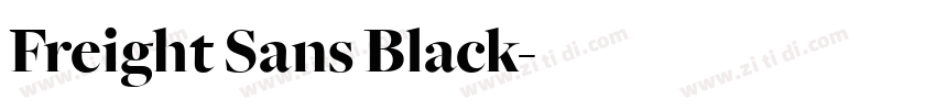 Freight Sans Black字体转换